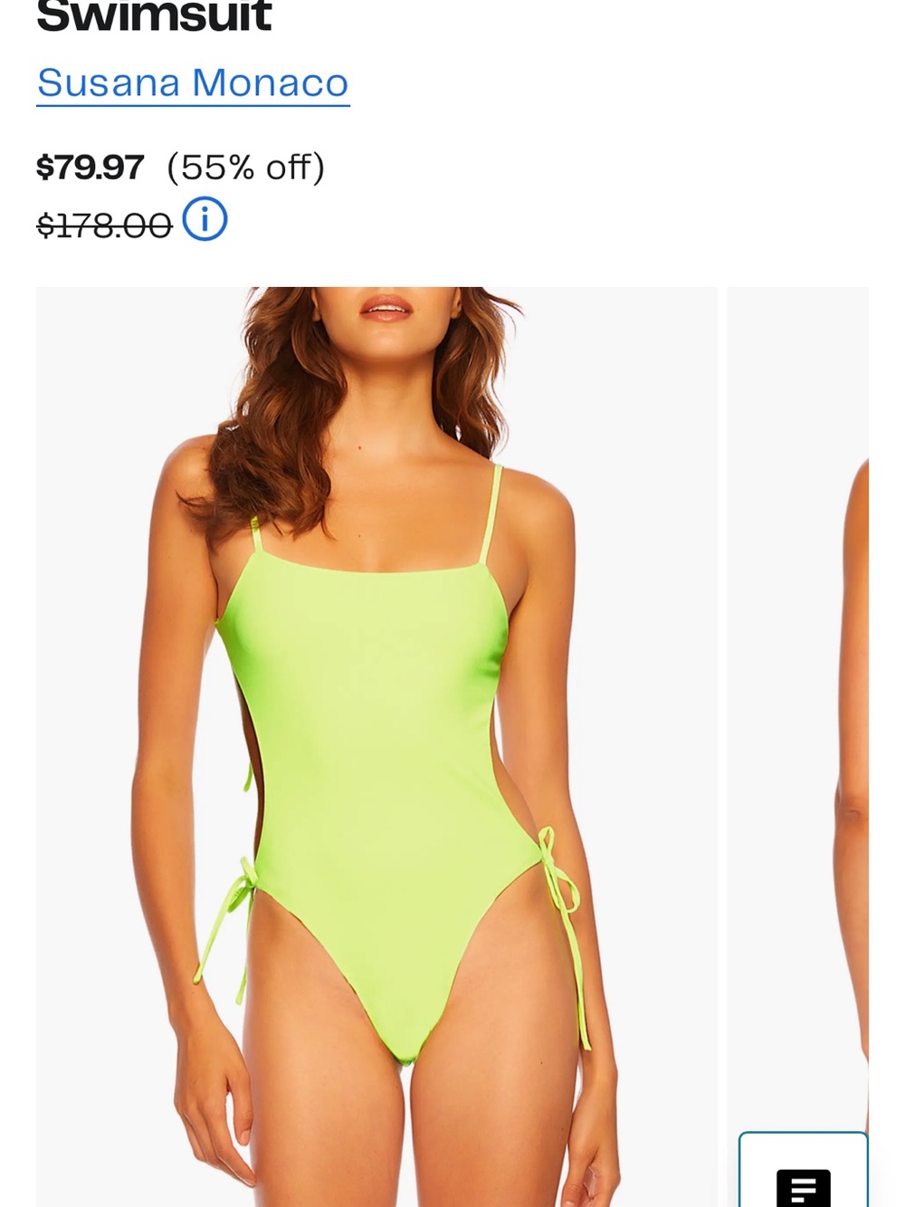 Susana Monaco Kids Neon Lime One-Piece Swimsuit